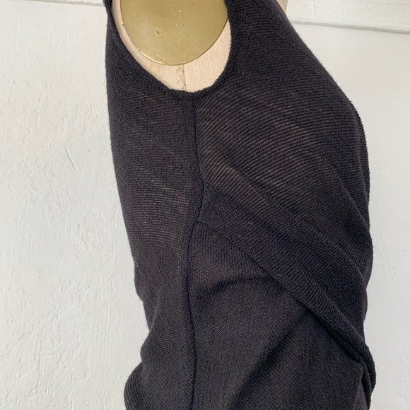 Alexander Wang twisted knit black sleeveless dress size 6 - Picture 5 of 13
